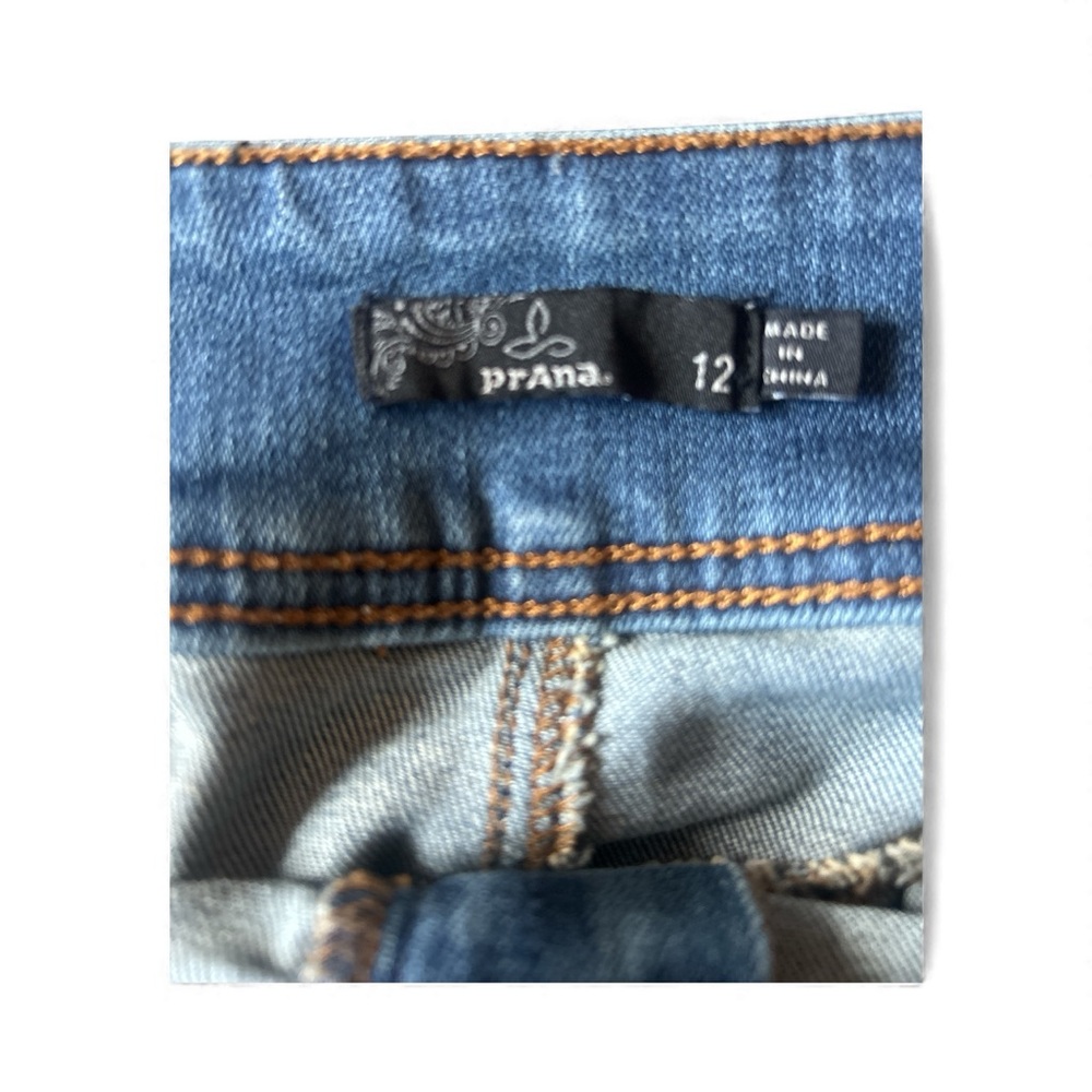 Prana Light Blue Denim Women's Pencil Skirt - Picture 3 of 3